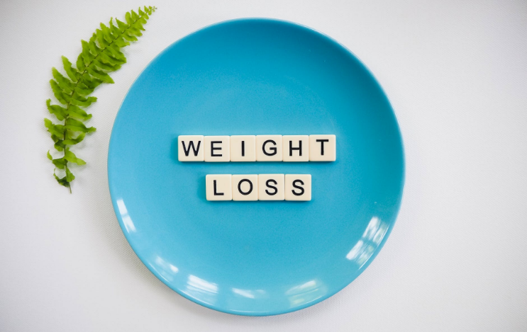 weight loss blue plate